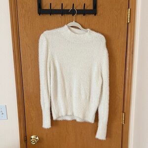 Marled Cream Women's Crew Neck Sweater